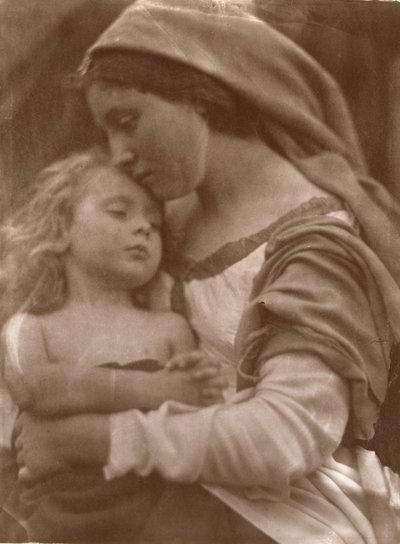 Portrait of mother and child by Julia Margaret Cameron